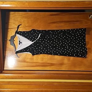 Polka dot black dress
